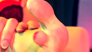 Bondage lesbian foot fetish