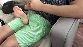 Stella Liberty - Your Secret Fetish footjob over pants