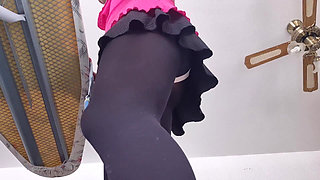 Look Under My Skirt While I'm Ironing