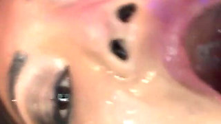 Ggg Wild Bukkake: Blonde & Brunette Faces Covered in Cum