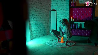 Lily Lu In Tattooed Girl Got Caught Fucking Herself With A Big Toy, Anal, Bj, Cumshot