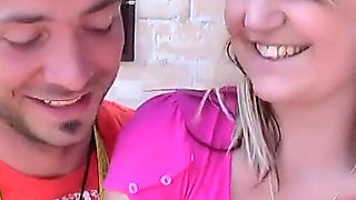 Blonde Beach Slut Double Penetrated Outdoors