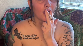 Chubby Smoker Masturbating