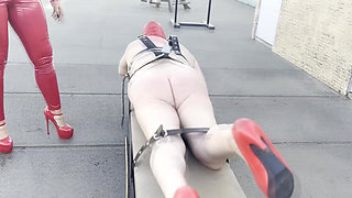 400 lashes for the restrained sissy bitch