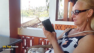 Mature Blonde Wife Enjoys Sex in Anklets