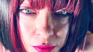 Cute Goth Tina Snua Tip To Tails 2 Cigarettes - Chain Smoking BBW Emo - OMI OME Snap Inhales Drifts