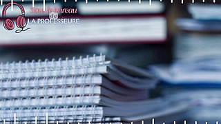 The teacher fingers herself under her desk - French audio JOI sexy teacher