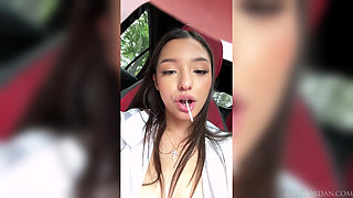 Young Fuck Doll Layla Jenner Gives Road Head Then Gets Dicked Down Properly by Jules