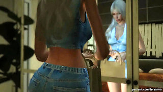 Sims 4 Cheating GF Story: Rough Doggy Style Fuck with Her Best Friend - 3D Hentai Animation