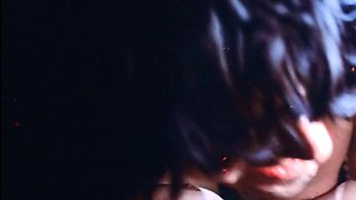 Old man and hot brunette bathroom hardcore