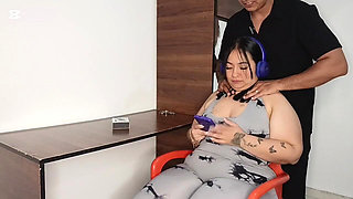 While My Stepsister Is Busy, I Get to Relax Her with a Little Affection, Seduce Her and Fuck Her a Lot.