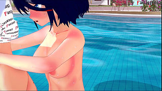 Ryuko Matoi Sex on the Pool