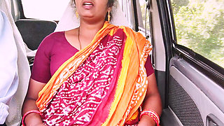 Desi Stepmom and Stepson Car Sex for Long Drive. Telugu Dirty Talks.
