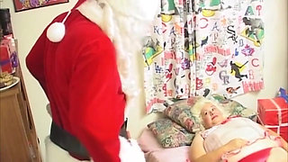 Curvy Blonde MILF Devours Santa's Hard Cock