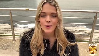 Jade J'adore Blonde Teen Loves Huge Cock Blowjob Threesome Casting