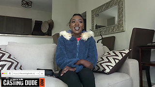 This innocent 18YO EBONY girl never missed church on Sundays... ended up BENT OVER & STRETCHED