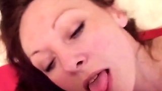 Amateur Russian Girl Facialed at Home