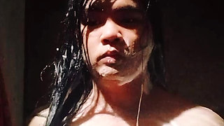 Filipina Babe Plays in Abandoned Comfort Room While on Secret Video Call - Ayesha Sy