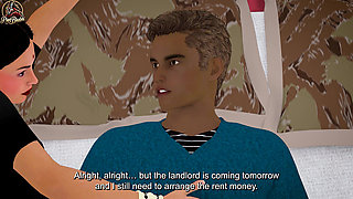 Landlord Fucks Horny Desi Indian Bhabhi Hardcore English Subtitles