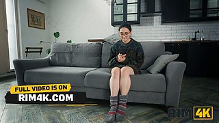 Rim4k. 3 way with a horny big-titted innocent