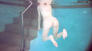 Sasha Vetochka masturbates and swims