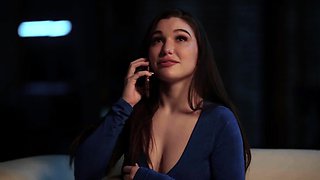 Delphine Film – Curvy Brunette Teen Lily Lou Fucks Her
