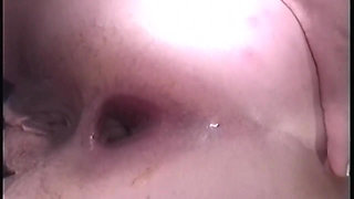 Mature Brunette MILF Takes Deep Thrusts with Cum Dripping