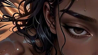 Stressed Boss Gets His Cock Wet in the Sunset Infinity Pool with Ebony Bikini Babe [ai Generated]