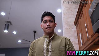 Large globes bodacious COUGAR step-mom salutes son home with a bj