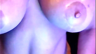 Oil Titty Tease Strobe Light Slow Motion Bouncing Dropping Boobs