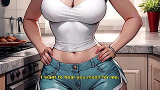 Bouncy girl gives handjob while begging for cock in her pussy - Hentai JOI