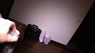 Busty Thai MILF in uniform fucks master