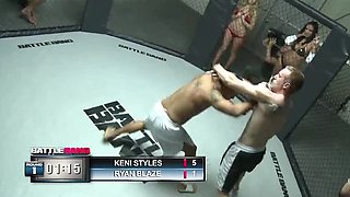 Kelly Divine Blonde Babe Takes Winner's Cum in Mouth Prize
