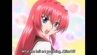 Busty Anime Stepsister Fucked in Public Train - Hentai Creampie