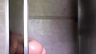 Big-Bottom MILF in the Shower
