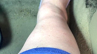 Pedal Pumping in Purple Socks