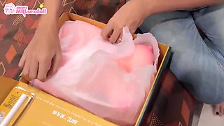 Delivery girl captivates with daring aggression in thrilling uniform intimate play