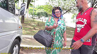 Threesome Fist Fuck Bus Orgy for BBW Mature