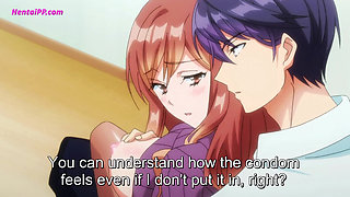 Stepsister Gets Scared When She Sees How Big Her Stepbrother's Dick Is ( Hentai )