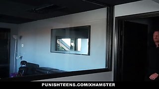 Tiny Teen revved into a well instructed submissive slut