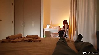 Stepmom Video Call Turns Into Secret Creampie Fuck