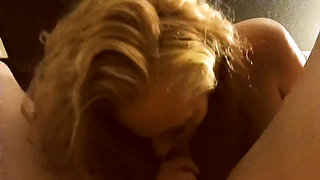 Sexy Blonde MILF Gets Face Fucked