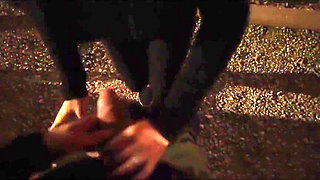 Couple Caught Fucking, Risky BJ and Creampie