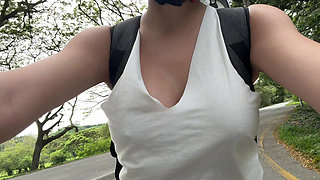 Picking up My Stepdad After College to Fill Her Pussy with Milk