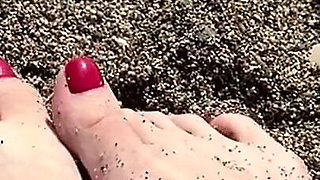 For Those Who Love Legs, I’m Having Fun in the Sand.