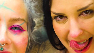 Triple Slut Warm-up: Pussy Licking, Ass Fucking & Massive Facials