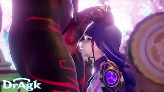 Dragk's Raiden Compilation - 3D Animated Cosplay Sex Interracial Cowgirl Position Feet Anal Creampie