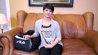 Cum swallowing, interracial, young