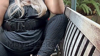 Good Morning Goddess Morning Smoke Break Sexy Leggings in Thick Thunder Thighs & Michael Kors Patent Pumps
