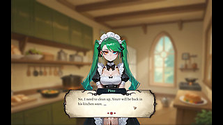 Hotel Tales Magic HENTAI Game Ep.2 SIREN BLOWJOB under the table end with a FACIAL HAPPY ENDING !